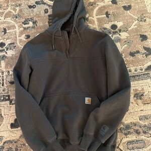 Carhartt Charcoal Half-Zip Rain Defender size small